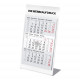Edelstahl 2-Jahres-Tischkalender 2020/2021, Weiß Edelstahl 2-Jahres-Tischkalender 2020/2021, Weiß