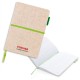 A5 Eco Jute Baumwoll-Notizbuch, grün, grüngrün A5 Eco Jute Baumwoll-Notizbuch, grün, grüngrün