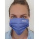 Gesichtsmaske für Mund-Nasenabdeckung, Textil blau, einlagig, mit Bestickung Gesichtsmaske für Mund-Nasenabdeckung, Textil blau, einlagig, mit Bestickung