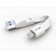 Ladekabel 2in1 ZWEINS® PLUS Weiß/Weiß Ladekabel 2in1 ZWEINS® PLUS Weiß/Weiß