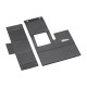 Schreibtischset REFLECTS-RISCA, schwarz Schreibtischset REFLECTS-RISCA, schwarz